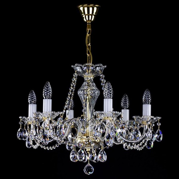 Candelabru 6 brate Cristal Bohemia Exclusive CASSIDY VI., Lustre Cristal Bohemia⭐ modele deosebite de candelabre din cristal Bohemia autentic din Cehia.✅Design Baroc de lux Premium Top❗ ➽ www.evalight.ro. a