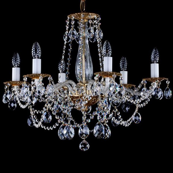 Candelabru cristal Bohemia 6 brate, diam. 56cm Demeter VI CE, Lustre Cristal Bohemia⭐ modele deosebite de candelabre din cristal Bohemia autentic din Cehia.✅Design Baroc de lux Premium Top❗ ➽ www.evalight.ro. a