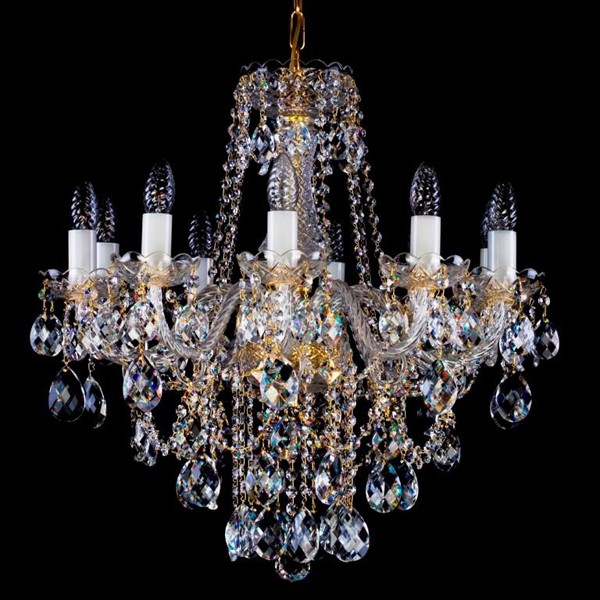 Candelabru Cristal Bohemia Exclusive 10 brate, diam. 59cm Jessica X CE, Lustre Cristal Bohemia⭐ modele deosebite de candelabre din cristal Bohemia autentic din Cehia.✅Design Baroc de lux Premium Top❗ ➽ www.evalight.ro. a