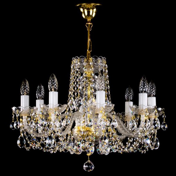 Candelabru Cristal Bohemia Exclusive 8 brate, diam. 59cm Tatana VIII CE, Lustre Cristal Bohemia⭐ modele deosebite de candelabre din cristal Bohemia autentic din Cehia.✅Design Baroc de lux Premium Top❗ ➽ www.evalight.ro. a