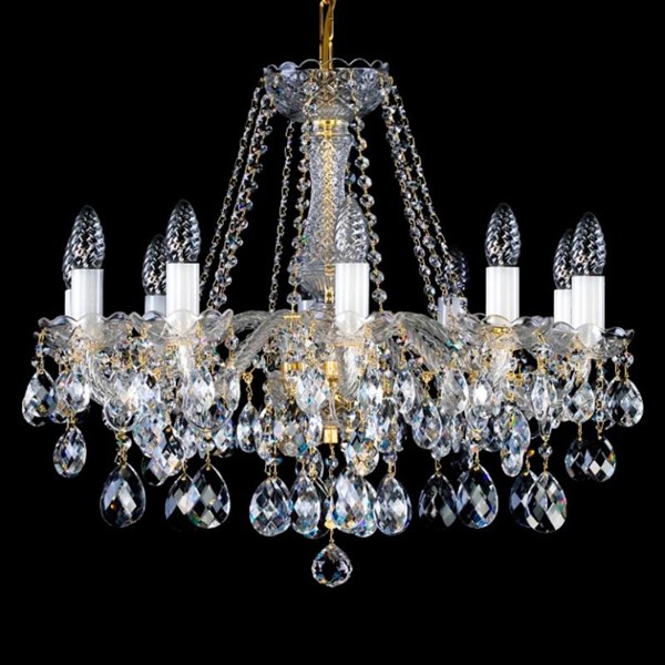 Candelabru Cristal Bohemia Exclusive 10 brate, diam. 65cm Heidi X CE, Lustre Cristal Bohemia⭐ modele deosebite de candelabre din cristal Bohemia autentic din Cehia.✅Design Baroc de lux Premium Top❗ ➽ www.evalight.ro. a