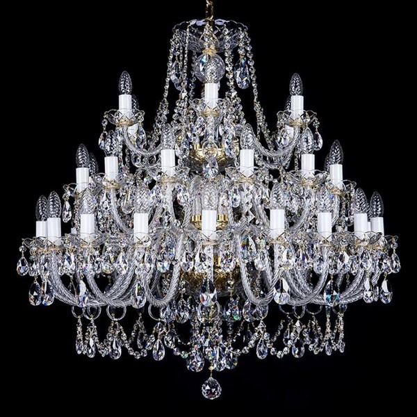 Candelabru XXL Cristal Bohemia Exclusive 36 brate, Andrea XXXVI CE, Lustre Cristal Bohemia⭐ modele deosebite de candelabre din cristal Bohemia autentic din Cehia.✅Design Baroc de lux Premium Top❗ ➽ www.evalight.ro. a