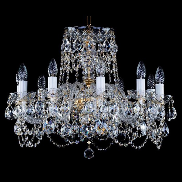 Candelabru Cristal Bohemia Exclusive 10 brate, diam. 67cm Donatela X.s-a 230 CE, Lustre Cristal Bohemia⭐ modele deosebite de candelabre din cristal Bohemia autentic din Cehia.✅Design Baroc de lux Premium Top❗ ➽ www.evalight.ro. a