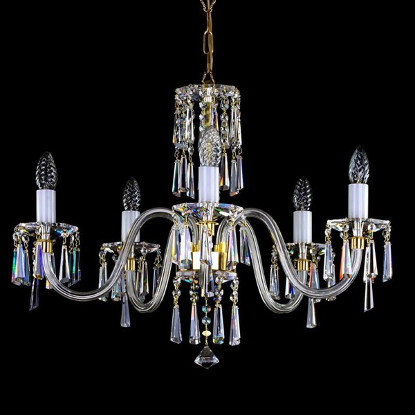 Candelabru Cristal Bohemia Exclusive 5 brate, diam. 65cm Ingeborg V. CE, Lustre Cristal Bohemia⭐ modele deosebite de candelabre din cristal Bohemia autentic din Cehia.✅Design Baroc de lux Premium Top❗ ➽ www.evalight.ro. a