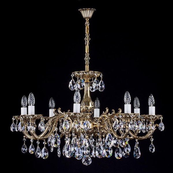 Candelabru Cristal Bohemia Exclusive 8 brate, diam.67cm CR 0011/08/20 CE, Lustre Cristal Bohemia⭐ modele deosebite de candelabre din cristal Bohemia autentic din Cehia.✅Design Baroc de lux Premium Top❗ ➽ www.evalight.ro. a