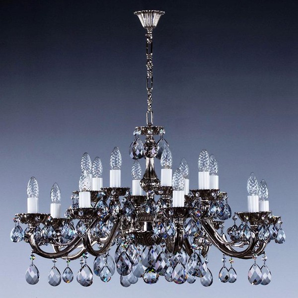 Candelabru cristal Bohemia 16 brate, diam.81cm VIKTORIE XVI. nickel antique 8006 CE, Candelabre clasice / Lustre si Pendule⭐ modele elegante de lux pentru iluminat living, dormitor, bucatarie.✅DeSiGn decorativ unic!❤️Promotii❗ Lustre clasice ➽ www.evalight.ro. Alege oferte la colectii NOI de corpuri de iluminat pt interior în stil clasic, industrial, retro sau vintage, lampi suspendate deosebite de tip suspensii, decorate cu margele cu cristal, abajur textil, de sticla, becuri normale tip lumanare cu filament sau LED, ieftine de calitate la cel mai bun pret. a