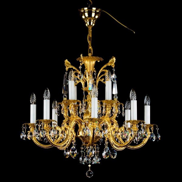 Candelabru Cristal Bohemia Exclusive 12 brate ARABELA, Lustre Cristal Bohemia⭐ modele deosebite de candelabre din cristal Bohemia autentic din Cehia.✅Design Baroc de lux Premium Top❗ ➽ www.evalight.ro. a