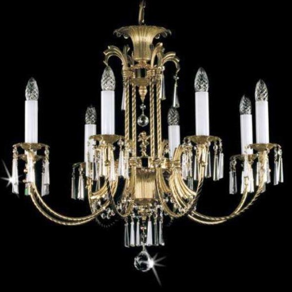 Candelabru 8 brate Cristal Bohemia Exclusive CELESTINA, Lustre Cristal Bohemia⭐ modele deosebite de candelabre din cristal Bohemia autentic din Cehia.✅Design Baroc de lux Premium Top❗ ➽ www.evalight.ro. a