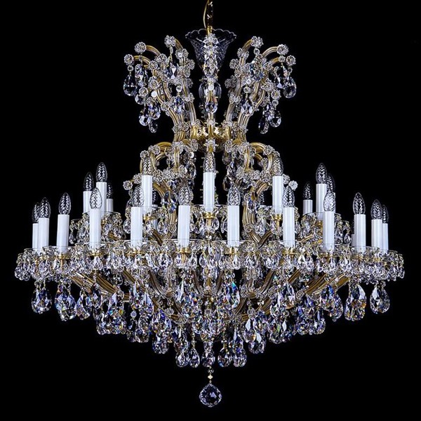 Candelabru Cristal Bohemia Exclusive 36 brate, diam.120cm MARIA TEREZIA 37 CE, Lustre Cristal Bohemia⭐ modele deosebite de candelabre din cristal Bohemia autentic din Cehia.✅Design Baroc de lux Premium Top❗ ➽ www.evalight.ro. a