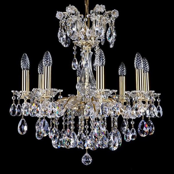 Candelabru Cristal Bohemia Exclusive 8 brate, diam.60cm MARIA TEREZIA 36 CE, Lustre Cristal Bohemia⭐ modele deosebite de candelabre din cristal Bohemia autentic din Cehia.✅Design Baroc de lux Premium Top❗ ➽ www.evalight.ro. a