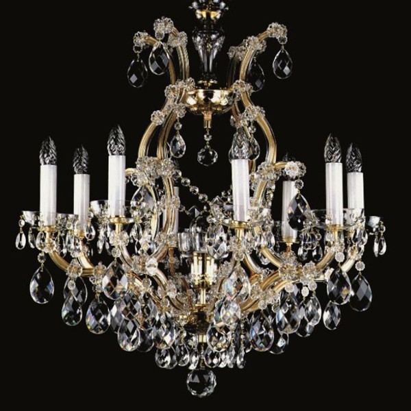 Candelabru cristal Bohemia 8 brate, diam.73cm MARIA TEREZIA 11 CE, Lustre Cristal Bohemia⭐ modele deosebite de candelabre din cristal Bohemia autentic din Cehia.✅Design Baroc de lux Premium Top❗ ➽ www.evalight.ro. a