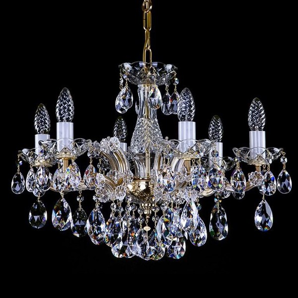 Candelabru Cristal Bohemia Exclusive 6 brate, diam.58cm MARIA TEREZIA 25 CE, Lustre Cristal Bohemia⭐ modele deosebite de candelabre din cristal Bohemia autentic din Cehia.✅Design Baroc de lux Premium Top❗ ➽ www.evalight.ro. a