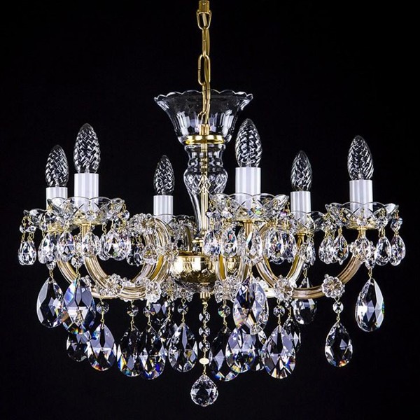 Candelabru Cristal Bohemia Exclusive 6 brate, diam.59cm MARIA TEREZIA 27 CE, Lustre Cristal Bohemia⭐ modele deosebite de candelabre din cristal Bohemia autentic din Cehia.✅Design Baroc de lux Premium Top❗ ➽ www.evalight.ro. a