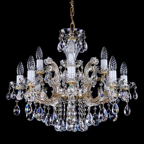 Candelabru Cristal Bohemia Exclusive 12 brate, diam.61cm MARIA TEREZIA 28 CE, Lustre Cristal Bohemia⭐ modele deosebite de candelabre din cristal Bohemia autentic din Cehia.✅Design Baroc de lux Premium Top❗ ➽ www.evalight.ro. a