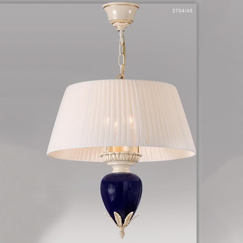 Lustra, Pendul LUX fabricat manual, diam.45cm, ceramica Celia 2704/45 Bejorama, Cele mai vandute Corpuri de iluminat, lustre, aplice, veioze, lampadare, plafoniere. Mobilier si decoratiuni, oglinzi, scaune, fotolii. Oferte speciale iluminat interior si exterior. Livram in toata tara.  a