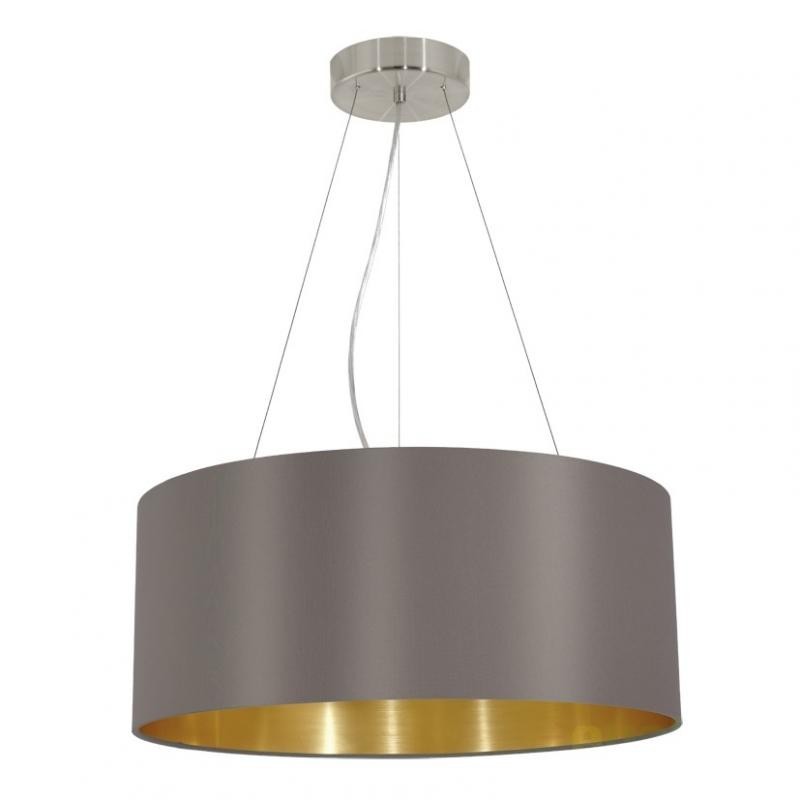 Lustra, Pendul modern cappucino/auriu, diam.53cm, Maserlo 31608 EL, Promotii lustre, reduceri⭐ corpuri de iluminat, mobila si decoratiuni de interior si exterior.⭕Oferte Pret redus online ➽ www.evalight.ro❗ a