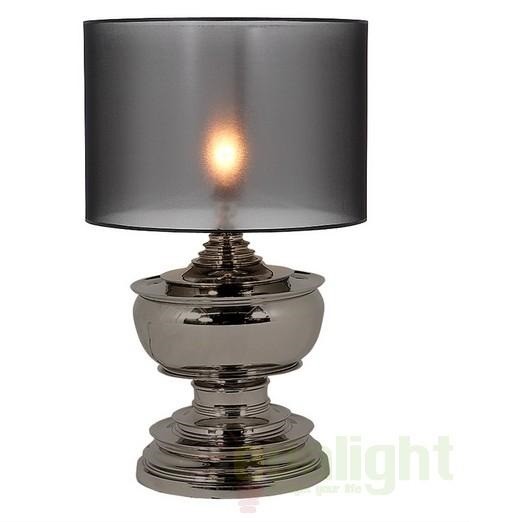 Veioza, lampa de masa LUX, finisaj nickel negru, H-80cm, Pagoda 108466 HZ, Veioze rustice si Lampi de masa stil rustic⭐modele din lemn potrivite pentru noptiere dormitor living, birou.✅DeSiGn decorativ vintage!❤️Promotii lampi❗ ➽www.evalight.ro. Alege corpuri de iluminat interior rustice de tip veioza pentru casa, ieftine si de lux, calitate la cel mai bun pret. a