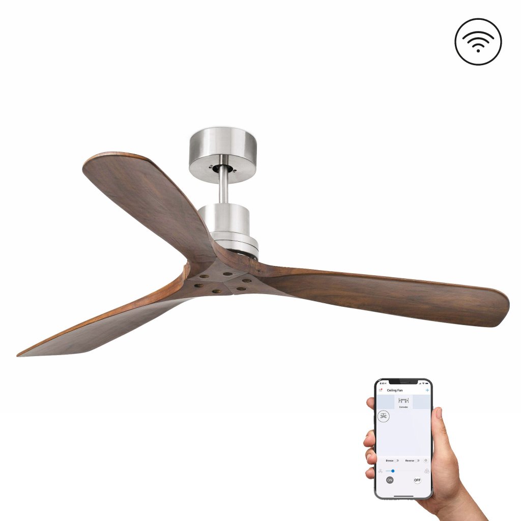 Ventilator de tavan cu telecomanda LANTAU L DC SMART nickel/lemn maro, Rezultate cautare, Corpuri de iluminat, lustre, aplice, veioze, lampadare, plafoniere. Mobilier si decoratiuni, oglinzi, scaune, fotolii. Oferte speciale iluminat interior si exterior. Livram in toata tara.  a