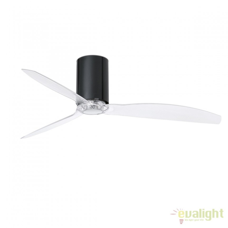 Ventilator de tavan modern cu telecomanda MINI TUBE FAN negru lucios/transparent 32040 , Rezultate cautare, Corpuri de iluminat, lustre, aplice, veioze, lampadare, plafoniere. Mobilier si decoratiuni, oglinzi, scaune, fotolii. Oferte speciale iluminat interior si exterior. Livram in toata tara.  a